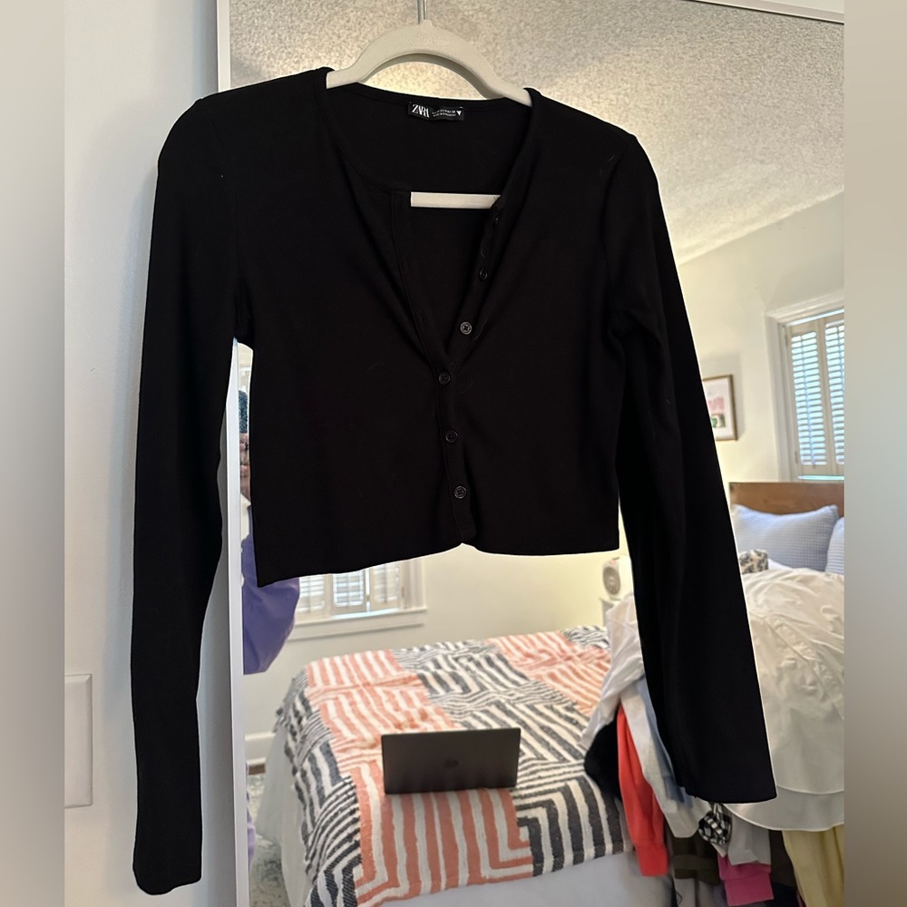Zara cropped cardigan